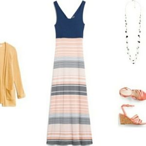 Market & Spruce Criss-Cross Back Dress (Medium)